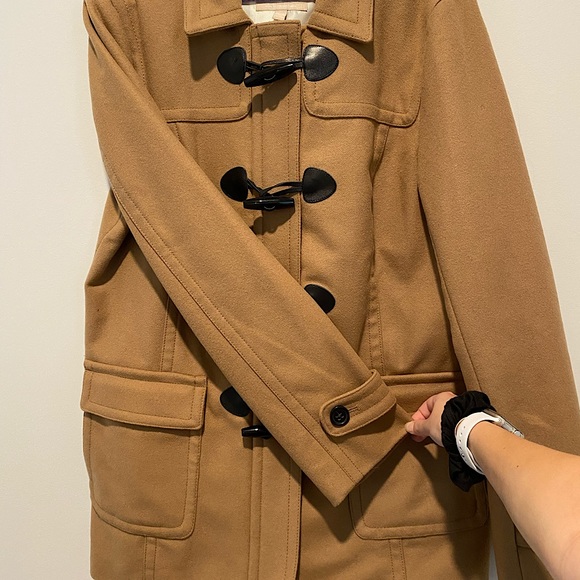 Banana Republic Camel Wool Duffle Coat - Picture 3 of 6